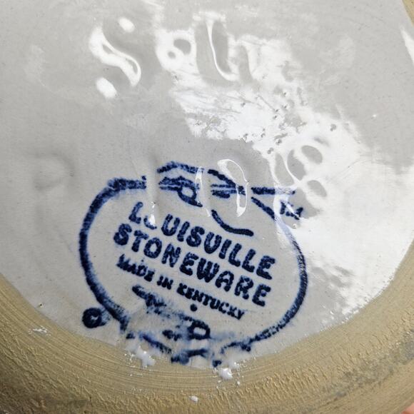 Louisville Stoneware Pottery Blue Grey small mixing cereal soup bowl - Picture 3 of 5